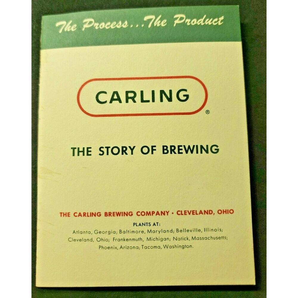 Vintage Carling Brewery's Brochure "The Story of Brewing" NOS B1 WS7C